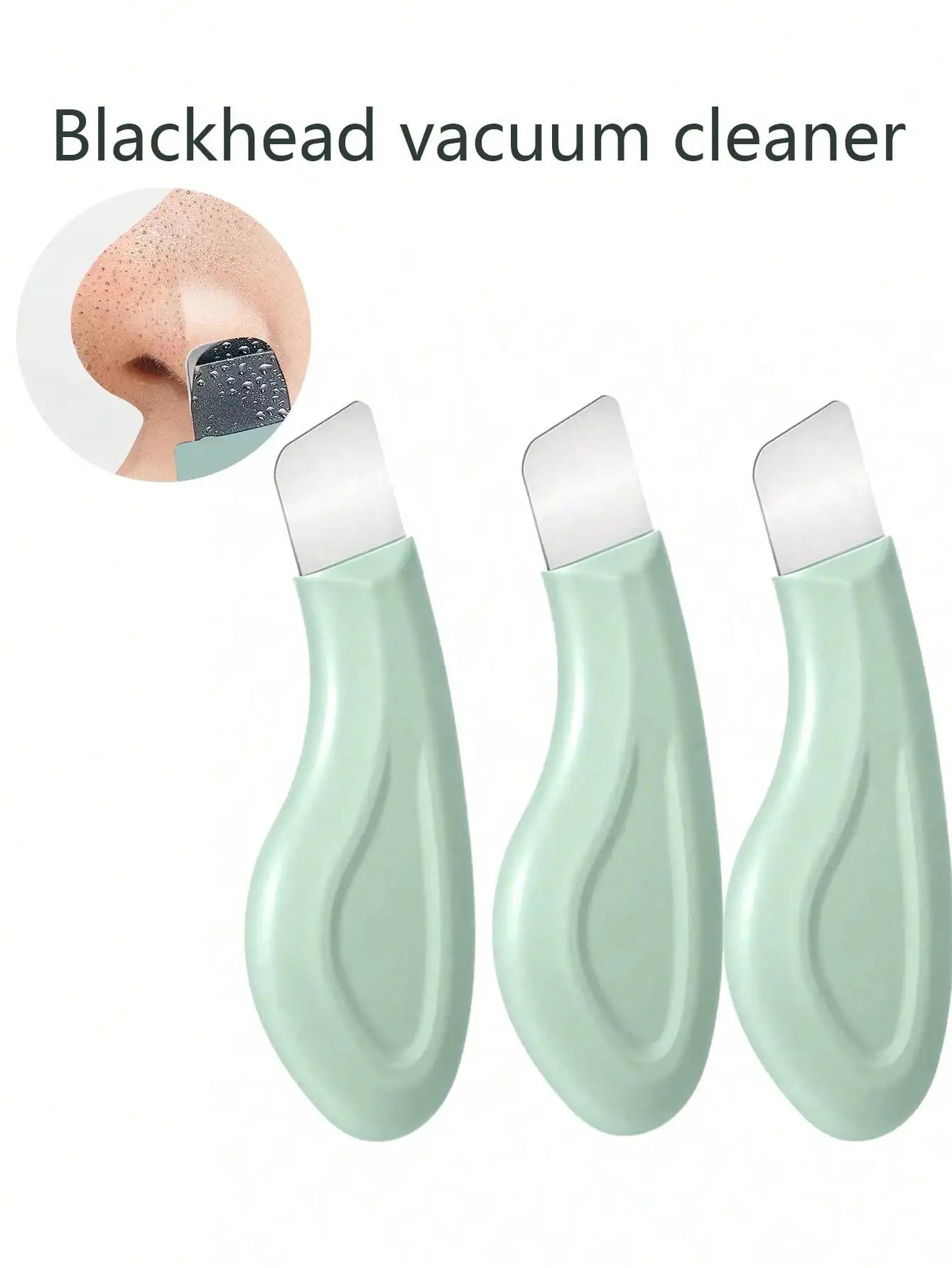 Removedor de Puntos Negros para la Nariz – Limpiador Suave de Poros, Espátula Facial de Silicona y Herramienta de Cuidado de Piel