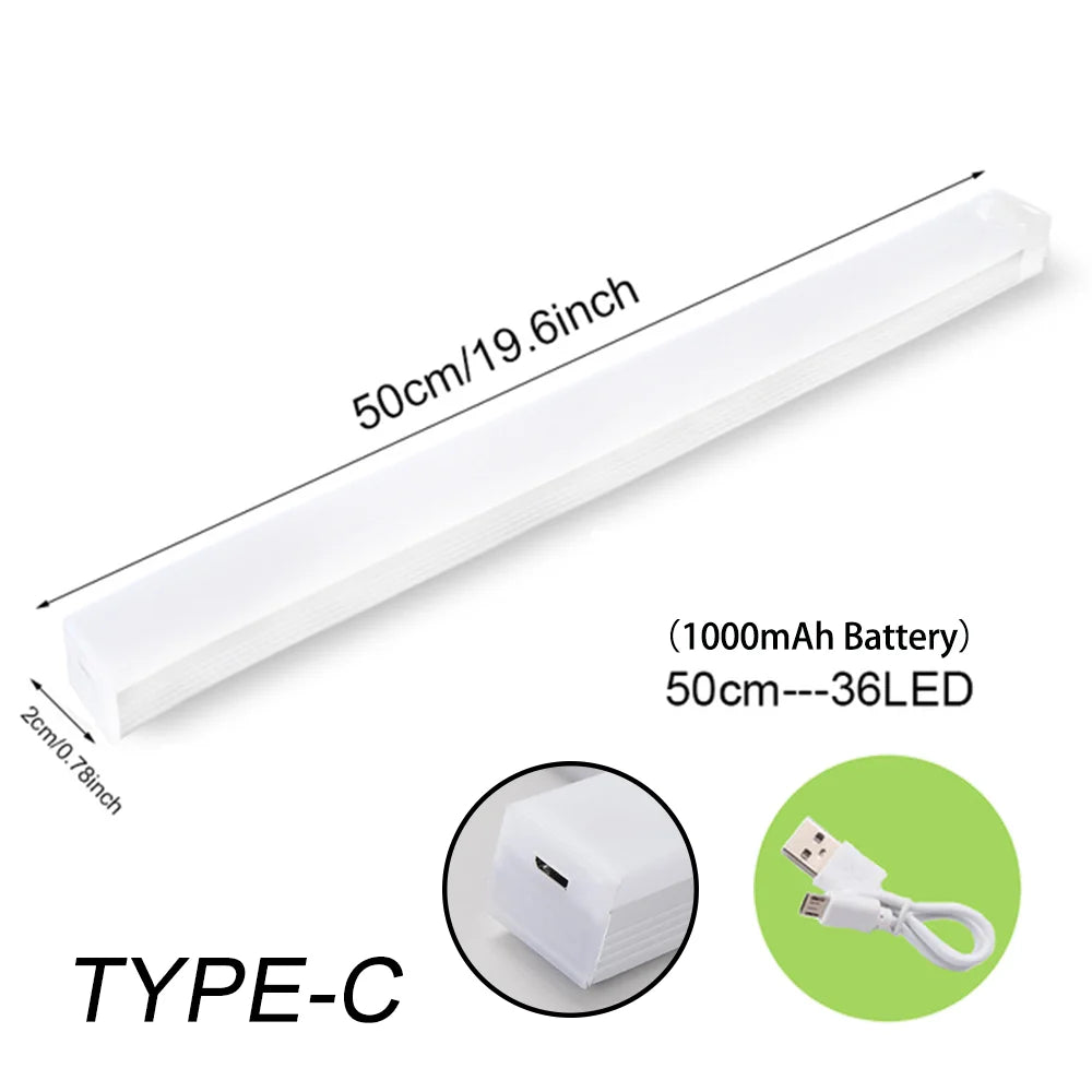 Luz LED con Sensor de Movimiento – Recargable USB-C | Closet, Escaleras y Cocina
