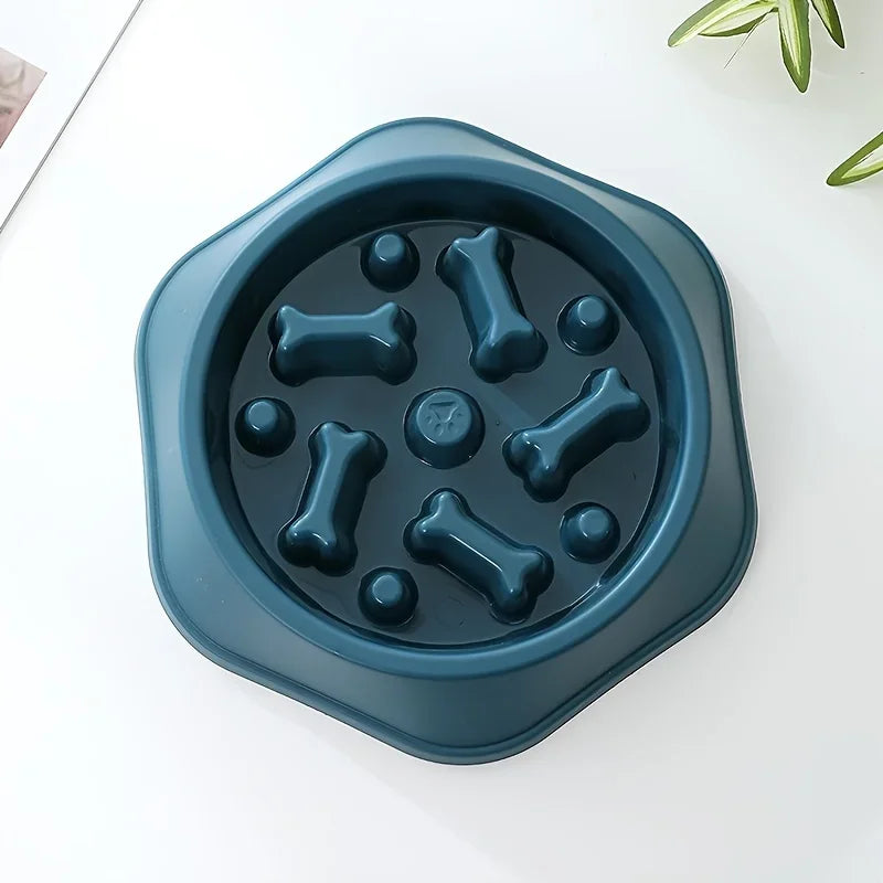 Comedor Lento Anti Atragantamiento para Perros y Gatos – Antideslizante y Gran Capacidad