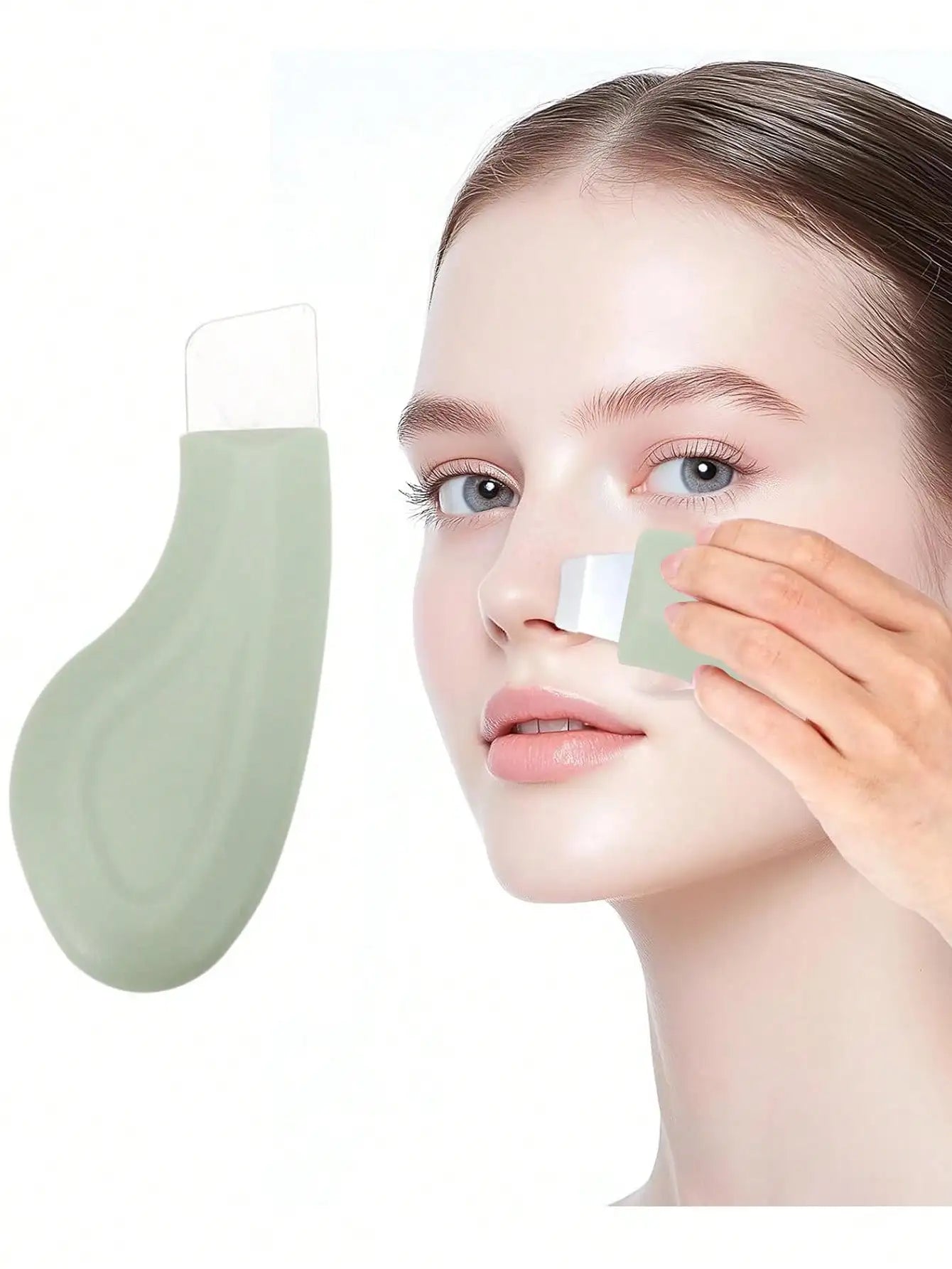 Removedor de Puntos Negros para la Nariz – Limpiador Suave de Poros, Espátula Facial de Silicona y Herramienta de Cuidado de Piel