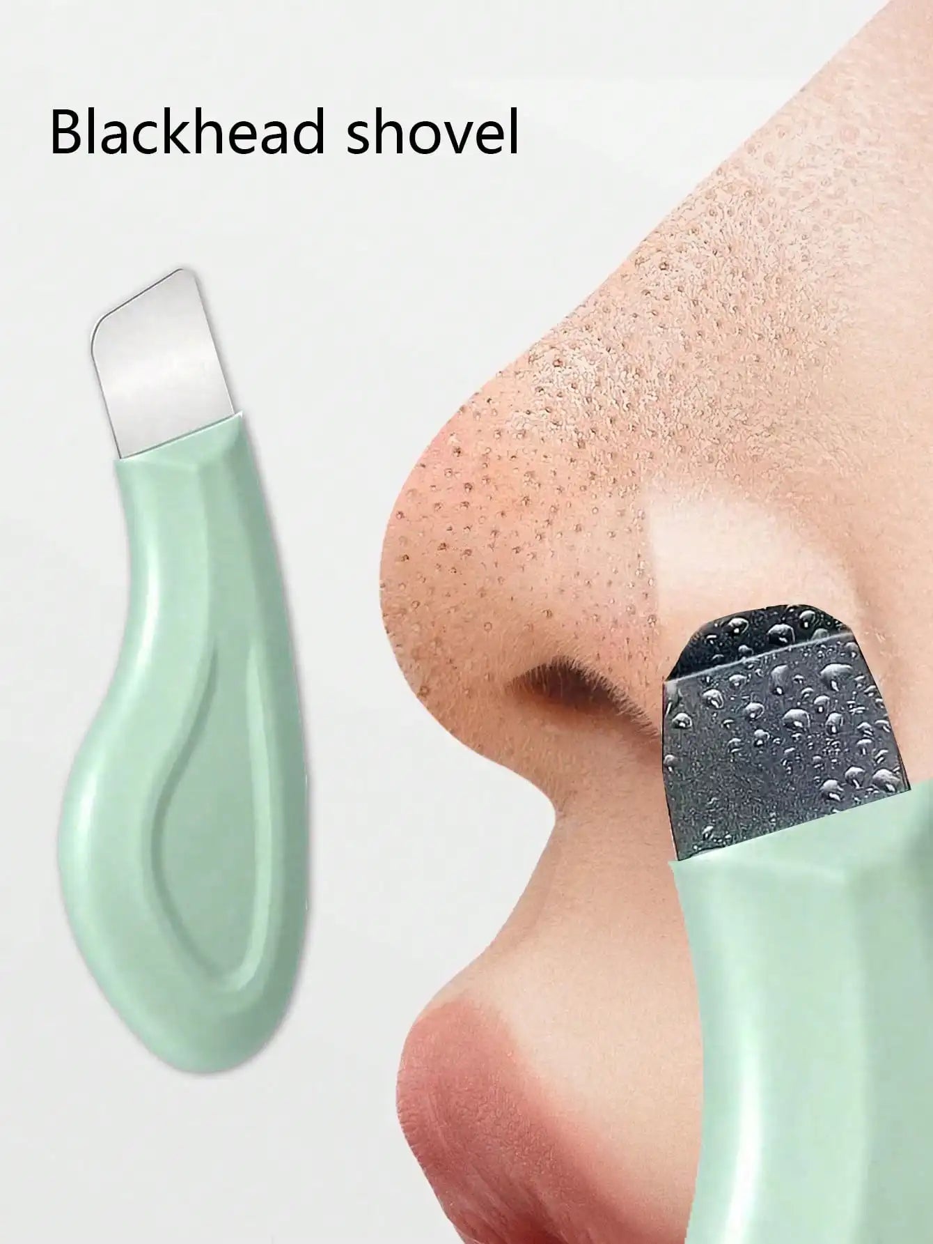 Removedor de Puntos Negros para la Nariz – Limpiador Suave de Poros, Espátula Facial de Silicona y Herramienta de Cuidado de Piel