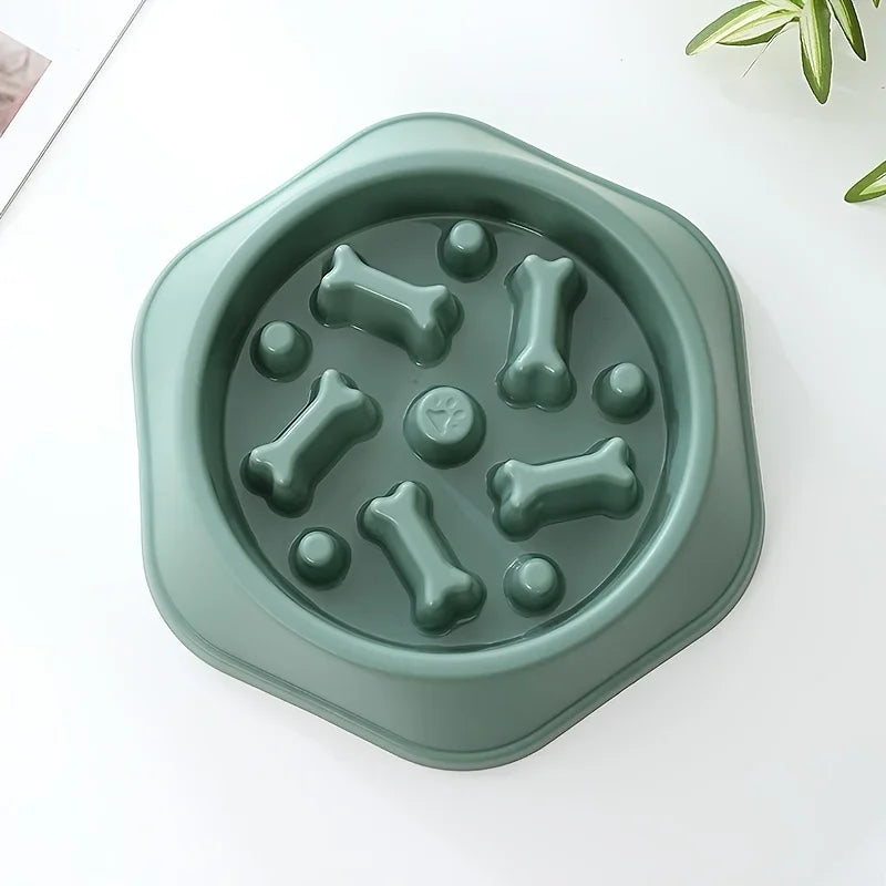 Comedor Lento Anti Atragantamiento para Perros y Gatos – Antideslizante y Gran Capacidad