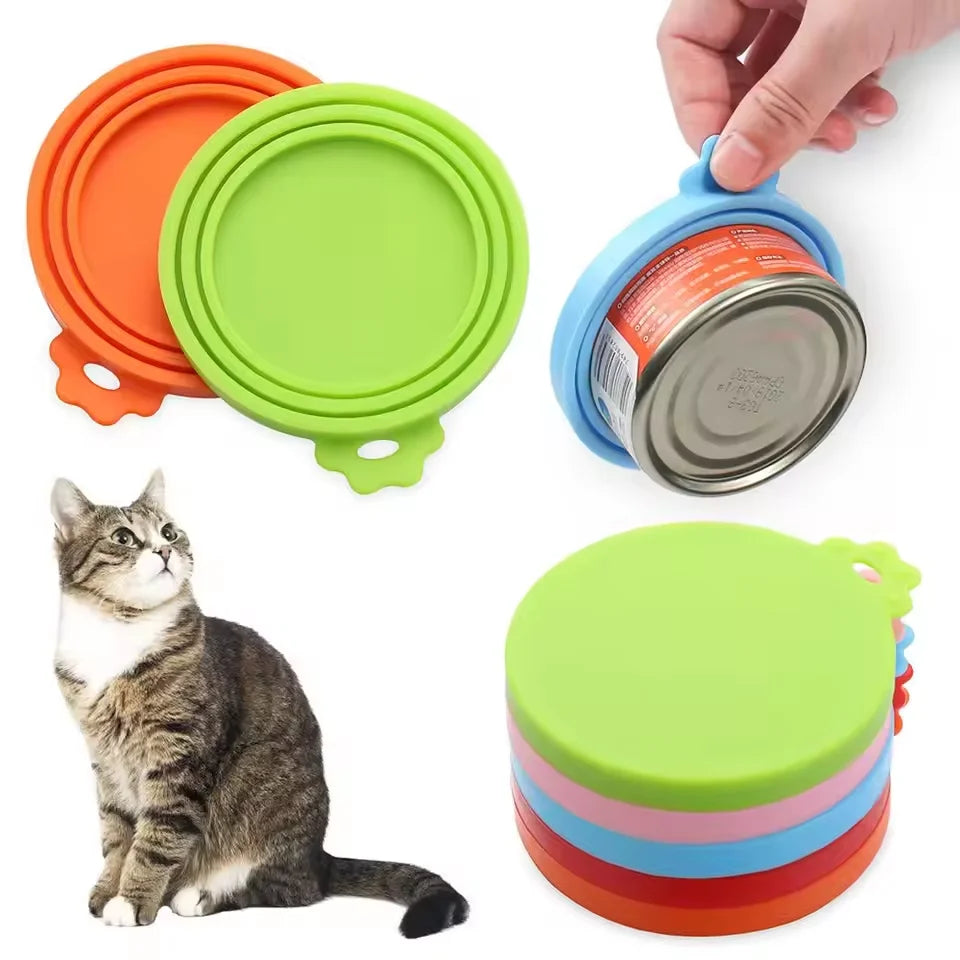 Tapas de Silicona Reutilizables para Frascos de Mascotas – Flexibles, Herméticas y Conservan la Frescura